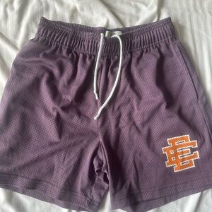 Eric Emanuel Purple Athletic Shorts with Logo